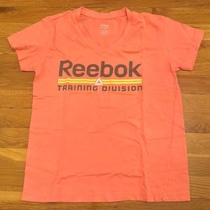Reebok Orange V-Neck T-Shirt